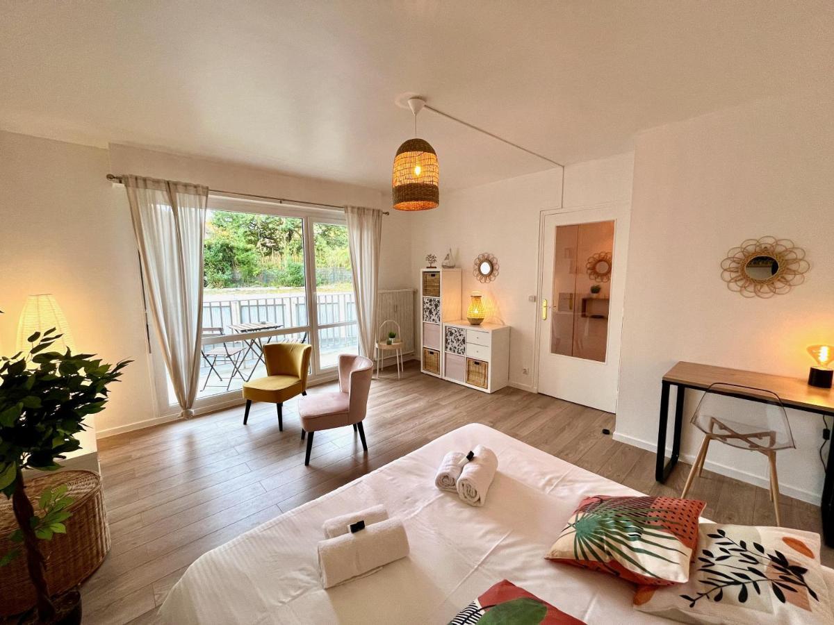 Nihal, Studio Proche Zenith Avec Parking Et Balcon Caen Exterior photo